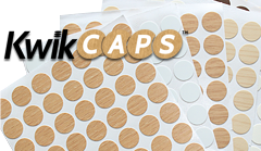 Self-adhesive screw covers